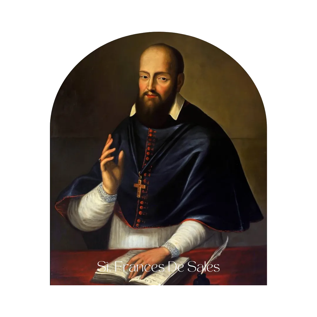 Portrait of St. Francis de Sales, patron of the Capability pillar